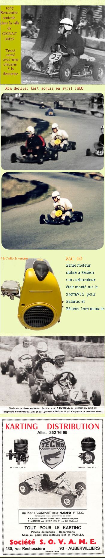 Ouverture saison 1967 à Gignac